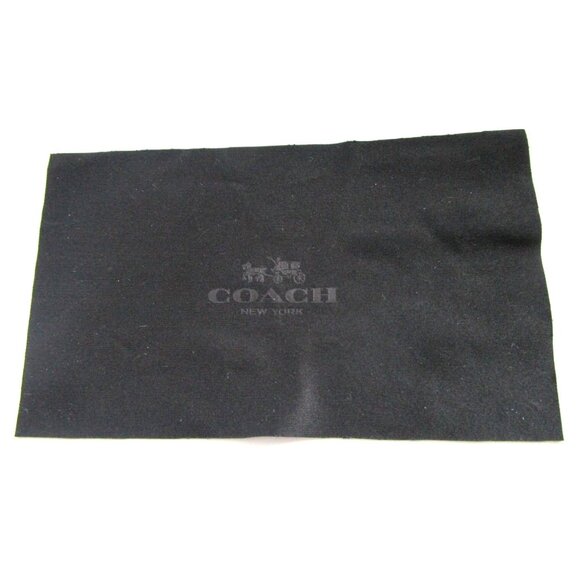 COACH New York Eyeglasses/Sunglasses Clamshell Case - Black & Coach Cloth/Wipe - Picture 9 of 13